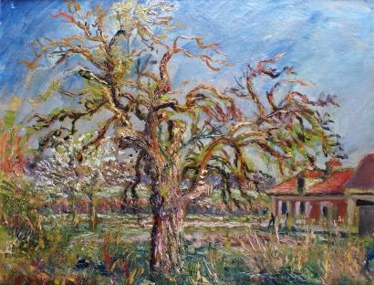 LE GRAND ARBRE AU PRINTEMPS by Fernand Laval
