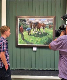 "I hardly ever think about where it's gonna go": Britain's 14-year-old "Old Master" on his North Norfolk inspiration
