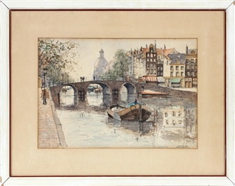 TORENSLUIS IN AMSTERDAM - Johannes Gerardus den Hengst