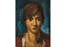 Artwork by Usaburo Ihara, Woman, Made of oil on carton