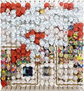 Jacob Hashimoto: The First Known Map of the Moon - Mary Boone Gallery, 5th Avenue