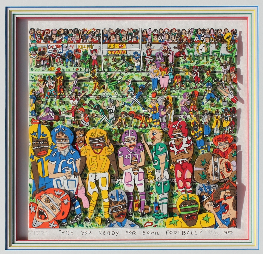 James Rizzi | Are You Ready For Some Football (1992) | MutualArt