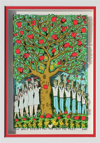 James Rizzi | The Apple Doesn't Fall Far From The Tree (2001) | MutualArt
