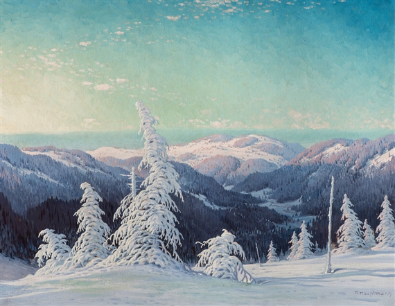 View from Feldberg to Schauinsland by Karl Hauptmann