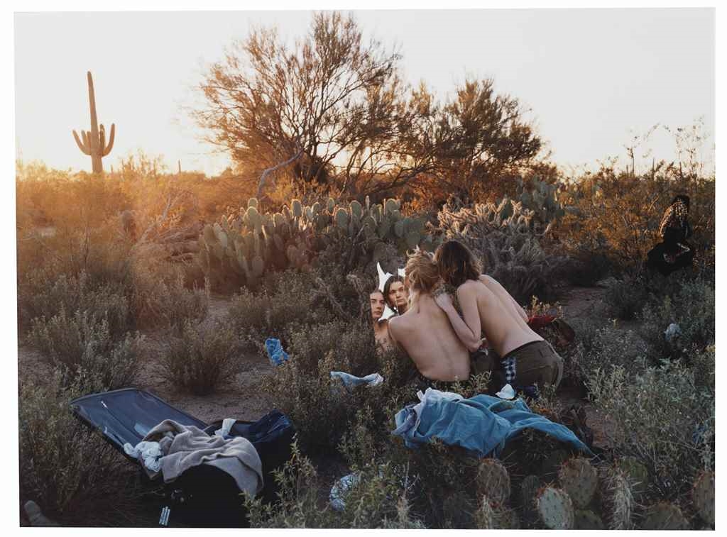 Artwork by Justine Kurland, Clothes Make the Man, Desert Scene, Sonoma Desert, Arizona, Made of chromogenic print