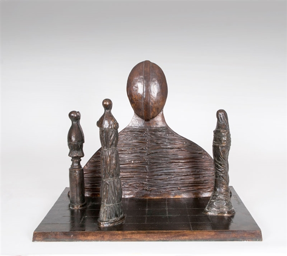 Four Figures in Relationship by Edgar Augustin, 1972-1980