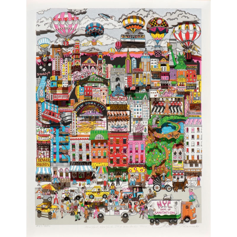 Charles Fazzino New York, New York, It's A Wonderful Town MutualArt