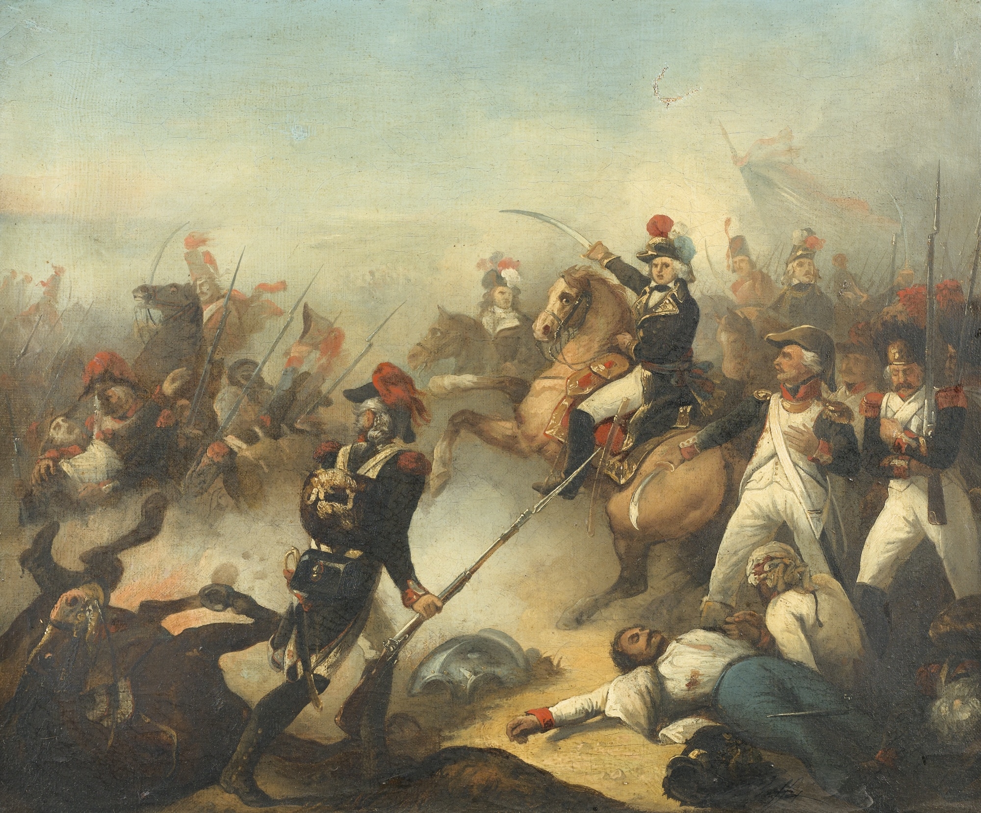 Denis Auguste Marie Raffet | LA BATAILLE DE FLEURUS (1794) | MutualArt