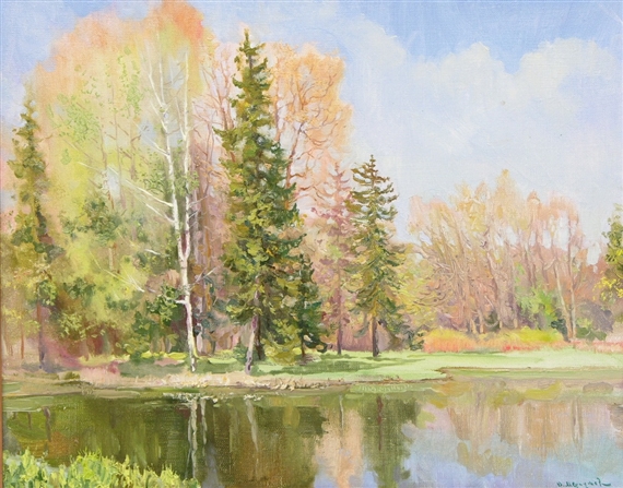 St. Petersburg, Pavlov Pond by Viktor Merkushev, 2002