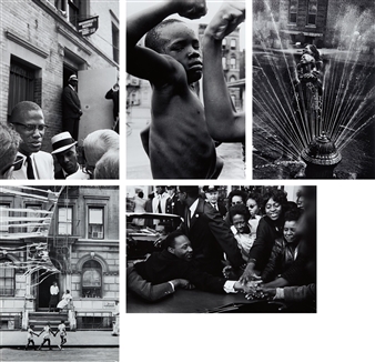 5 works, Selected images from Black in White America Picture