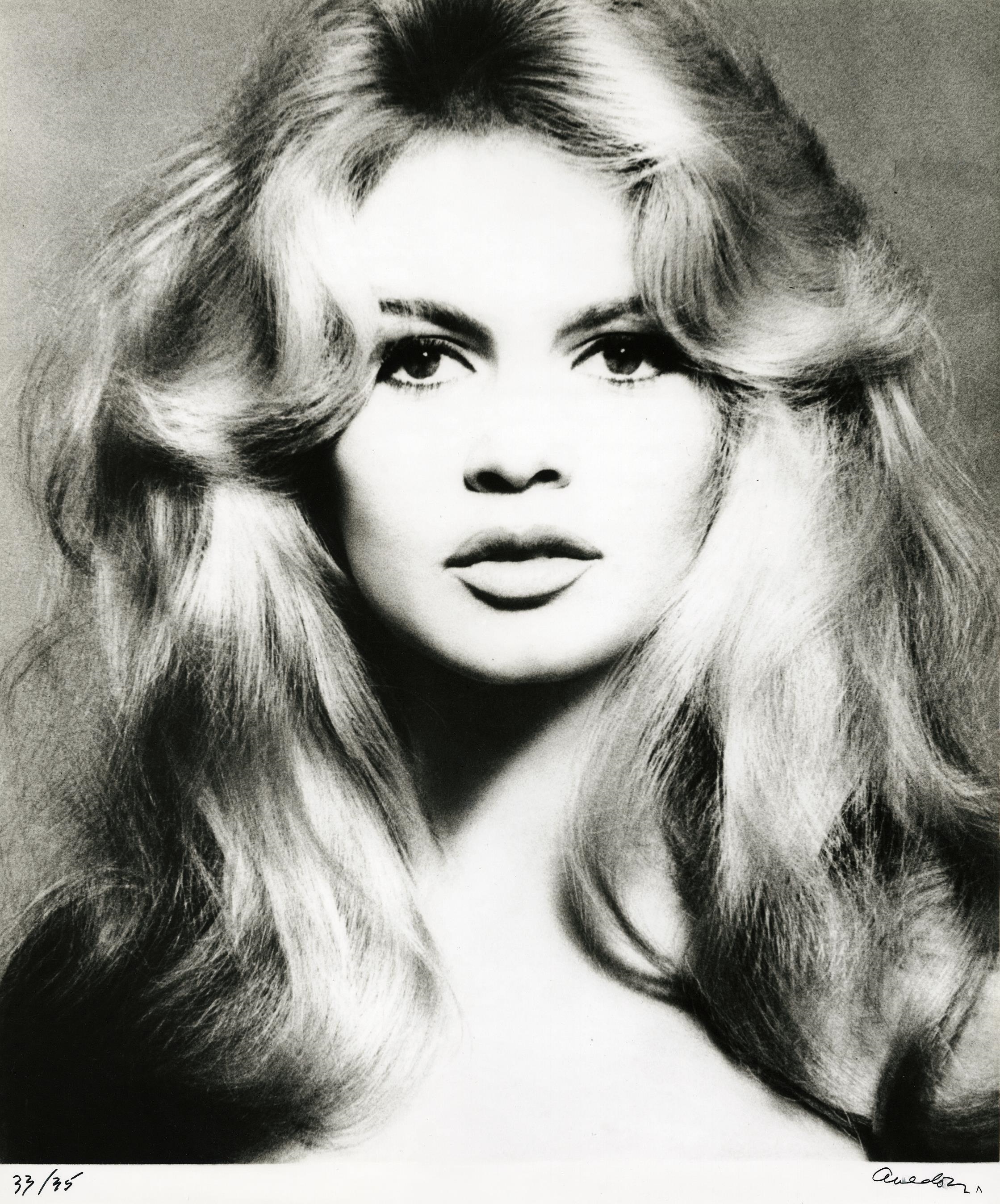 Brigitte Bardot, hair by Alexandre, Paris by Richard Avedon, 1959