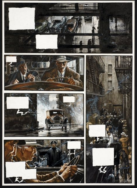 Artwork by Olivier Ledroit, Xoco - Book I   The Obsidian Butterfly, Made of Ink, acrylic on paper