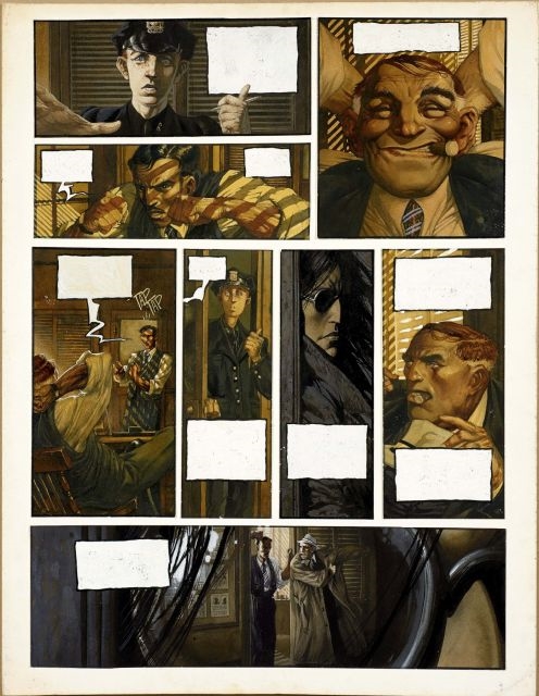 Artwork by Olivier Ledroit, Xoco - Book I   The Obsidian Butterfly, Made of Ink and acrylic on paper