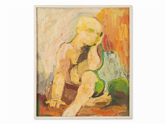 German School, 20th Century | Abstract Sitting Figure (1980 - 1990 ...