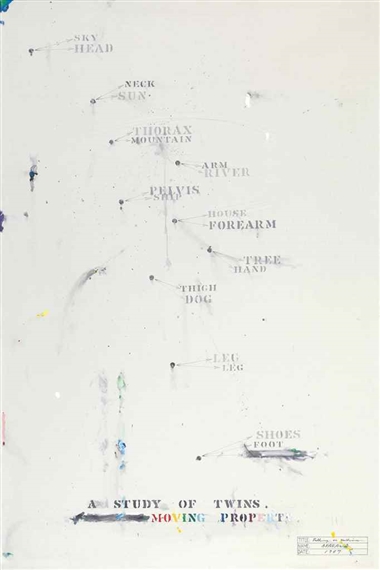 Talking or Walking by Shusaku Arakawa, 1969