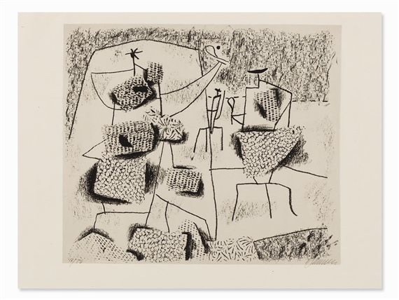 Sonnenfiguren by Willi Baumeister, 1946