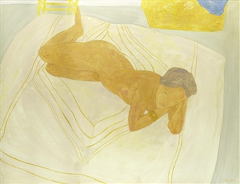 Model on a bed - Pierre Boncompain