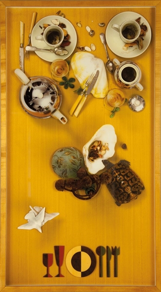 ダニエル・スペーリ Restaurant Spoerri Daniel Spoerri | Le coin du Restaurant Spoerri (1969) | Artsy