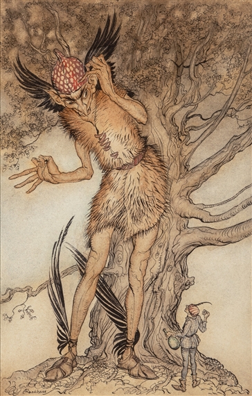 Arthur Rackham | A Terrible Fellow (1917) | MutualArt