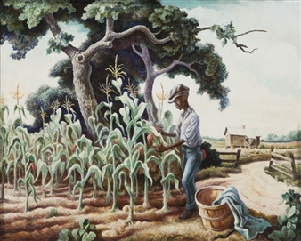 Roasting Ears by Thomas Hart Benton‏, 1938