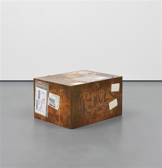 FedEx Large Kraft Box 2004 FEDEX 155143, #875468976062; Delray Beach FL-London (Tracking No. 7981 8859 0045) by Walead Beshty, 2011