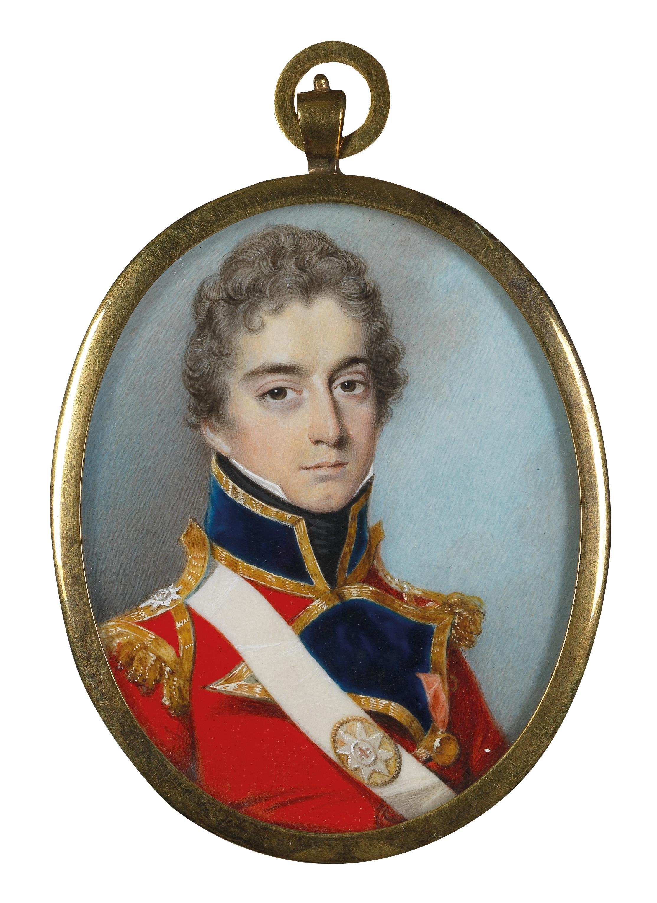 George Engleheart | Portrait of Lieu. Colonel George Collier in a ...