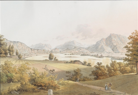 Carl Heinrich Rahl | Salzburg: A panoramic view of Maria Plain | MutualArt