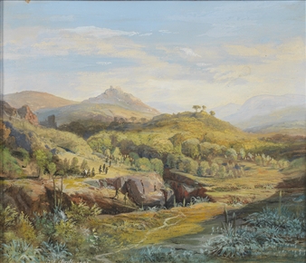 The area near Calatafimi/Segesta in Sicily - Johann Friedrich Stock