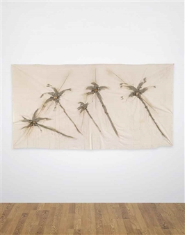 Meteoriti in giardino (Meteorites in the Garden) by Mario Merz, 1976