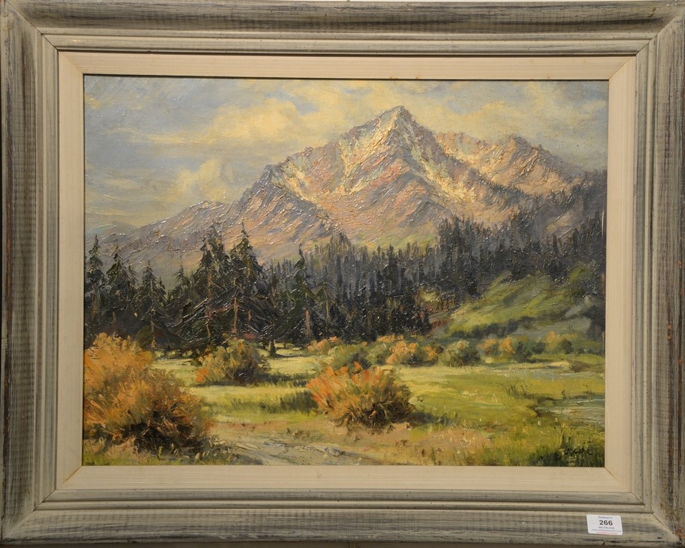 Artwork by Eric Sloane, Mt. Tallac Mountainous Landscape, Made of oil on canvas