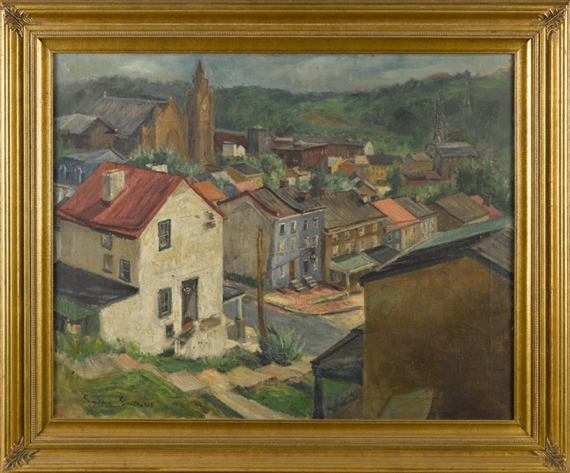 Street scene by Eugene Edward Speicher