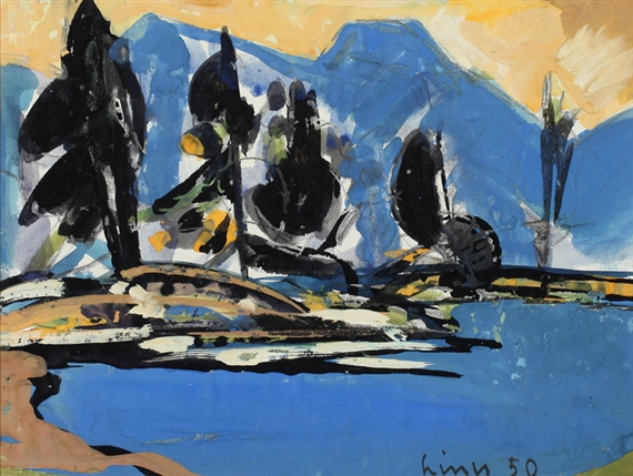 Engadiner Landschaft by Carl Walter Liner, 1950