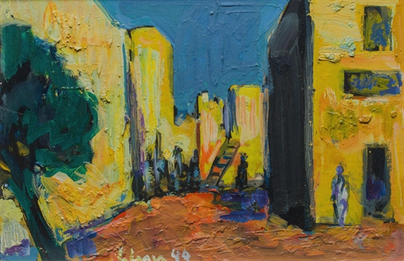 Nordafrikanische Dorfszene