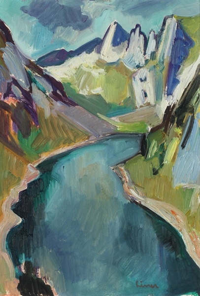 Artwork by Carl Walter Liner, Fälensee, Made of oil on canvas