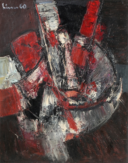 Komposition rot-weiss-schwarz by Carl Walter Liner, 1960