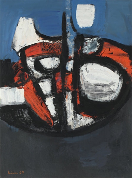 Komposition blau-weiss-rot by Carl Walter Liner, 1967