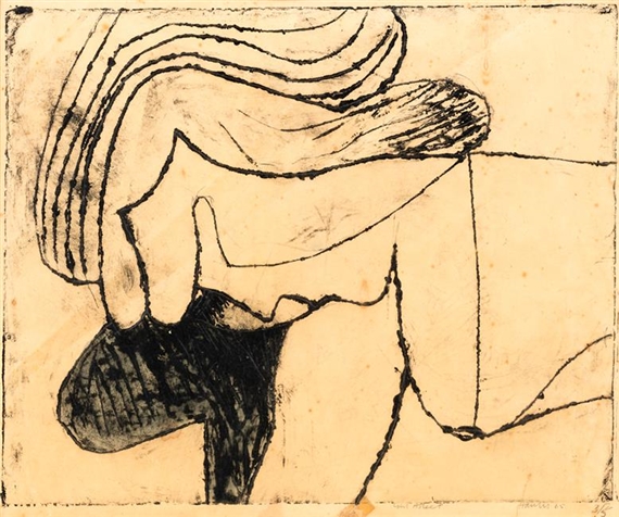Pat Hanly | Girl Asleep (1965) | MutualArt