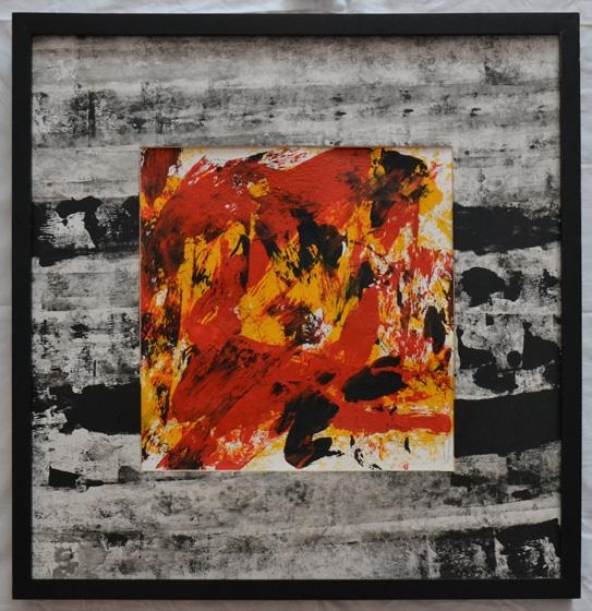 Artwork by Eva Meindl, Fire Within, Made of acrylic on paper