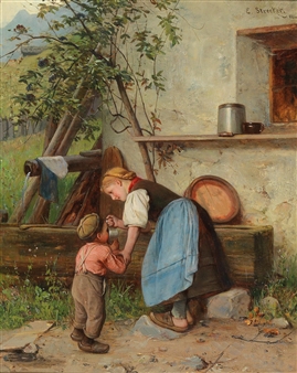 At the Well - Emil Strecker