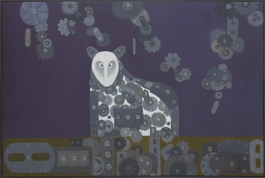 Artwork by Wioletta Winiarczyk, SteampunkOwiec, Made of Oil on canvas