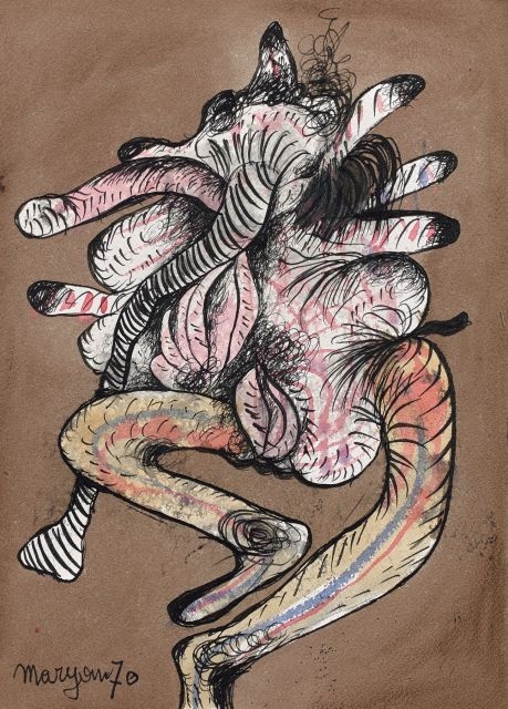 Artwork by Maryan S. Maryan, SANS TITRE, Made of ink and watercolour on paper