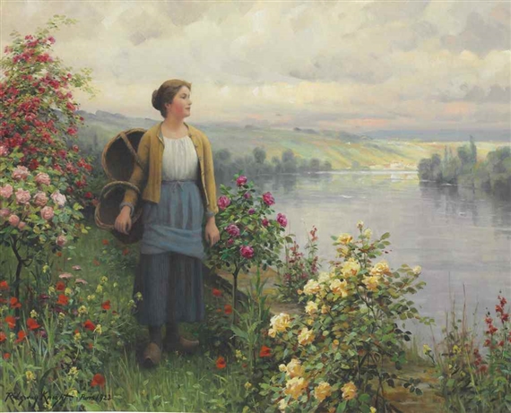 By the River by Daniel Ridgway Knight, 1922