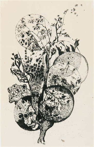 Végétations et sphères by Frits van den Berghe, 1928