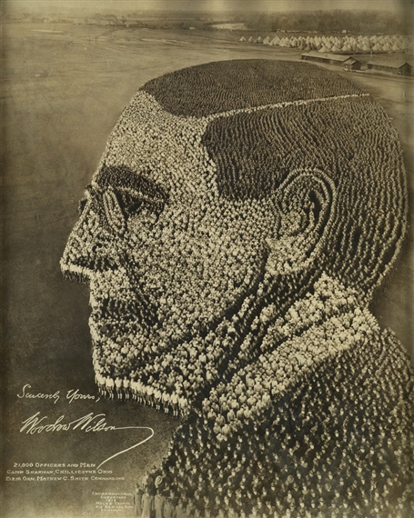 Woodrow Wilson, 21,000 Officers and Men, Camp Sherman, Chillicothe Ohio, Brig. Gen. Mathew C. Smith, Commanding by Arthur Mole, 1918