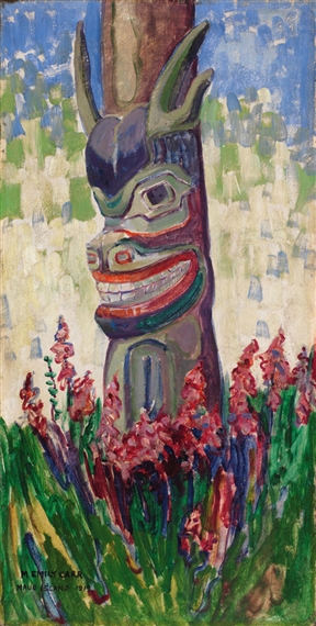 Maude Island Totem by Emily Carr, 1912