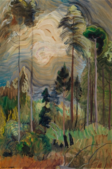 BC Forest Interior by Emily Carr, circa 1935