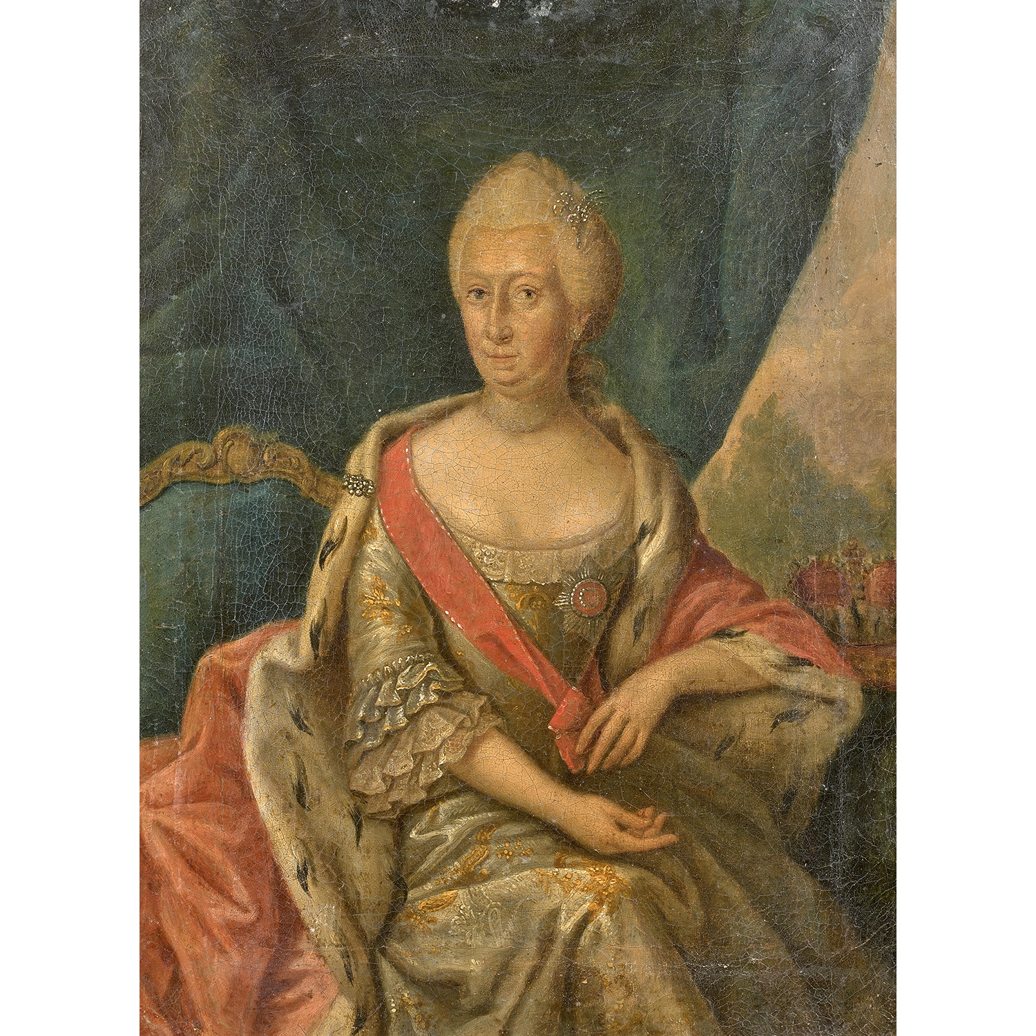Austrian School, 18th Century Portrait of Benigna von Trotha