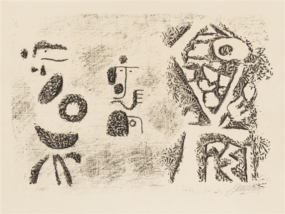 Freund, wir wollen gehen by Willi Baumeister, 1947