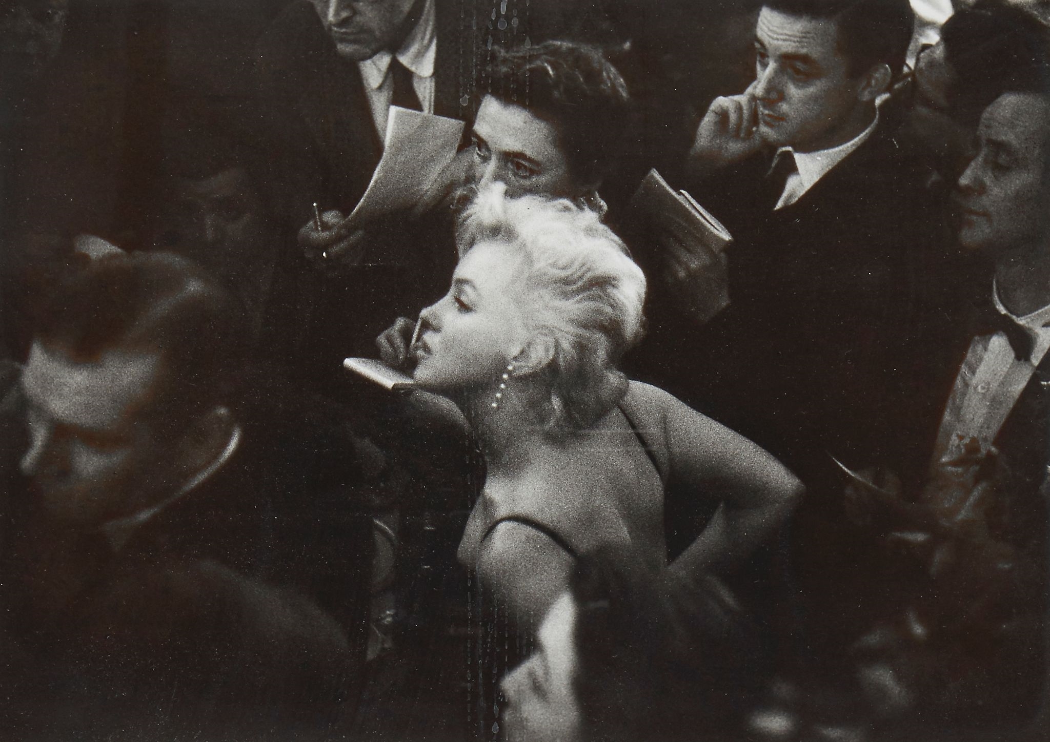 Marilyn Monroe & Laurence Olivier at a Press Conference at the Plaza Hotel