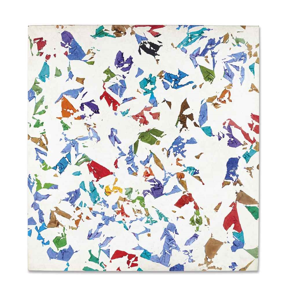 Artwork by Simon Hantaï, Blancs, Made of acrylic on canvas